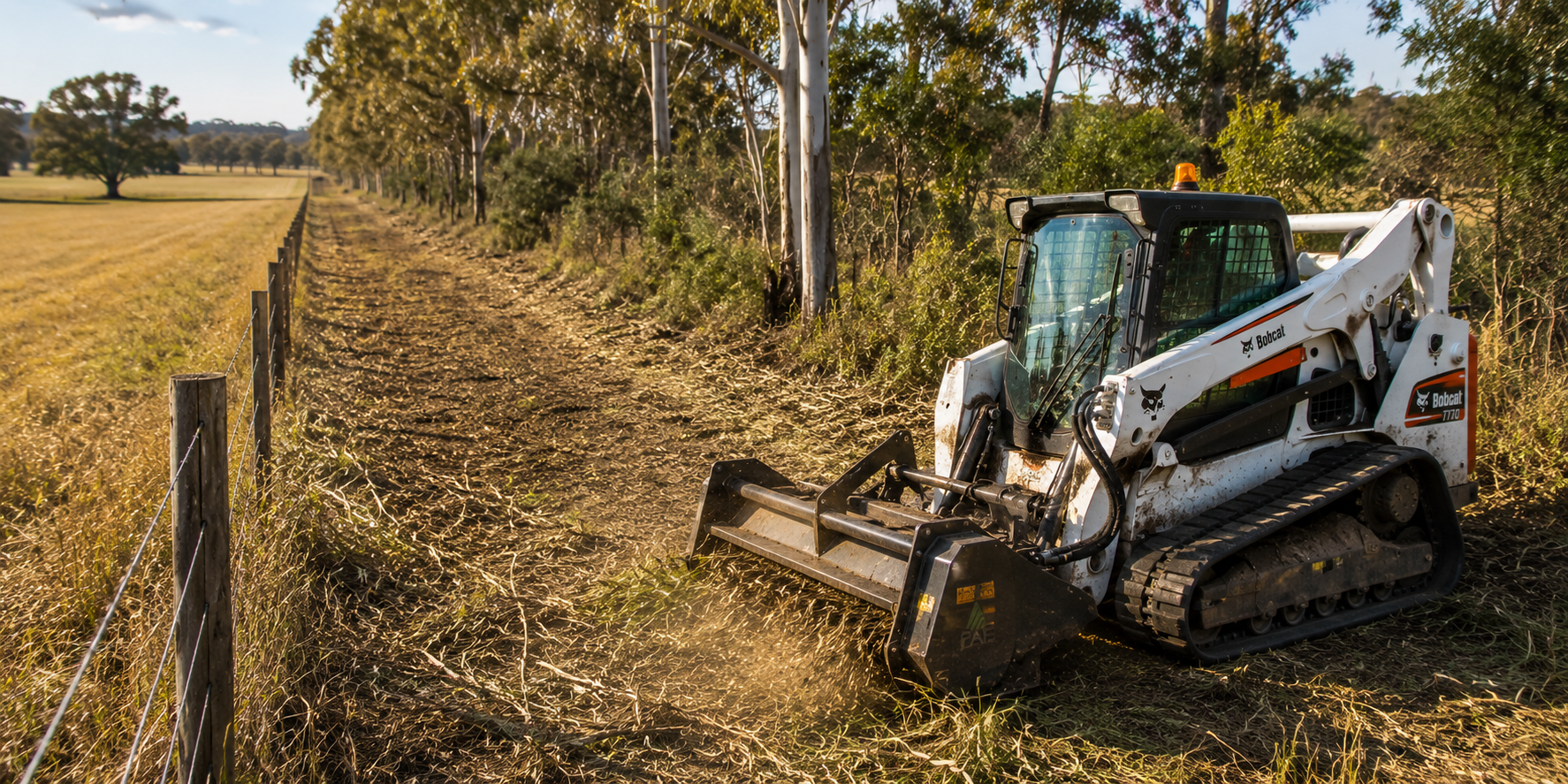 Cleared rural access track through vegetation